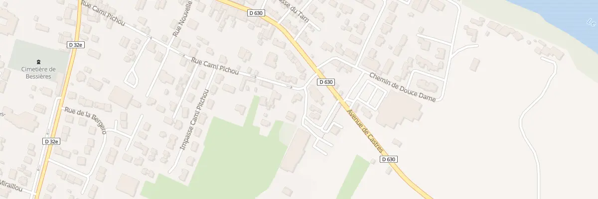Plan du 408 Rue Cami Pichou à Bessières