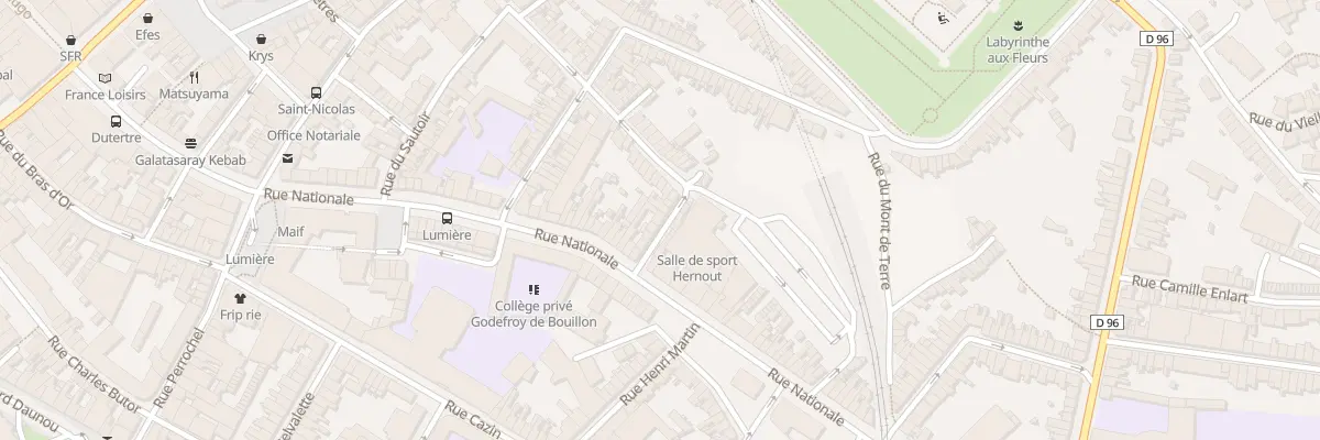 Plan du 9 Rue Francois Soules à Boulogne-sur-Mer