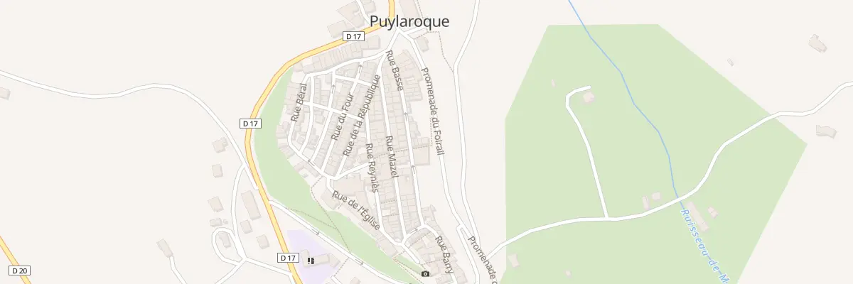 Plan du 5282 Prom du Foirail à Puylaroque