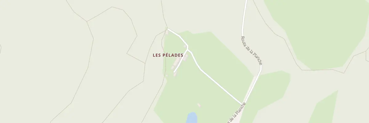 Plan du 5285A Les Pelades à Sauviat-sur-Vige
