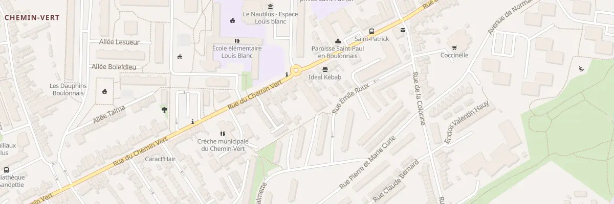 Plan du 158 Rue du Chemin Vert à Boulogne-sur-Mer