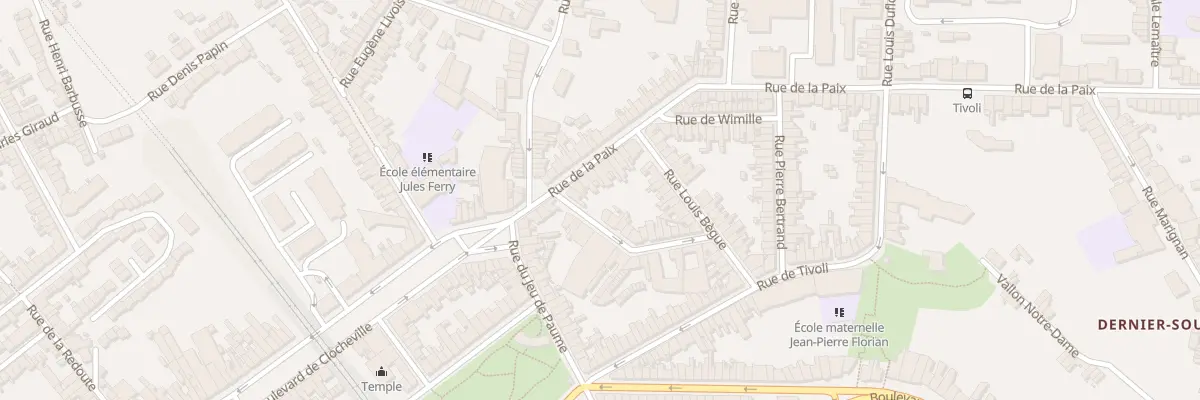 Plan du 12 Rue de la Paix à Boulogne-sur-Mer