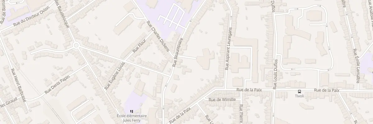 Plan du 34 Rue de Beaurepaire à Boulogne-sur-Mer