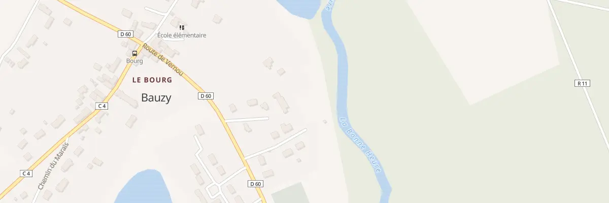 Plan du 6 Rte de Vernou à Bauzy