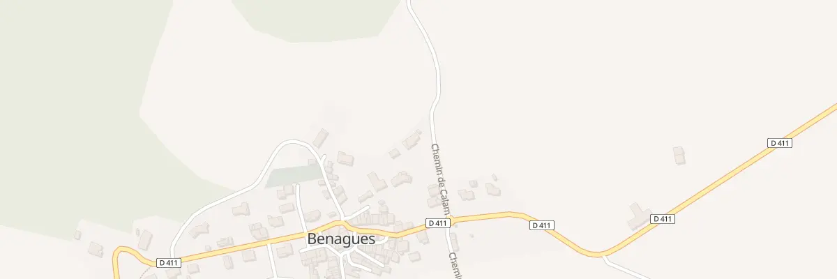 Plan du 7 Che de Calam à Benagues