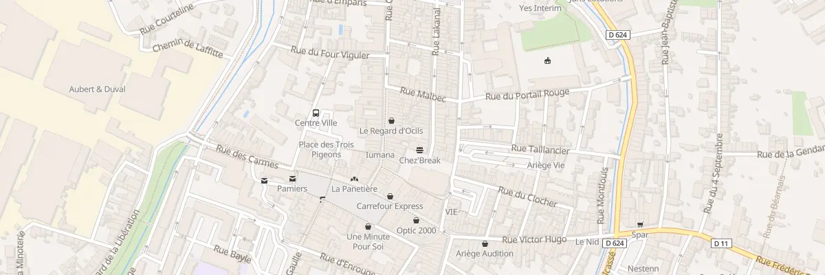 Plan du 28 Rue Gabriel Peri à Pamiers