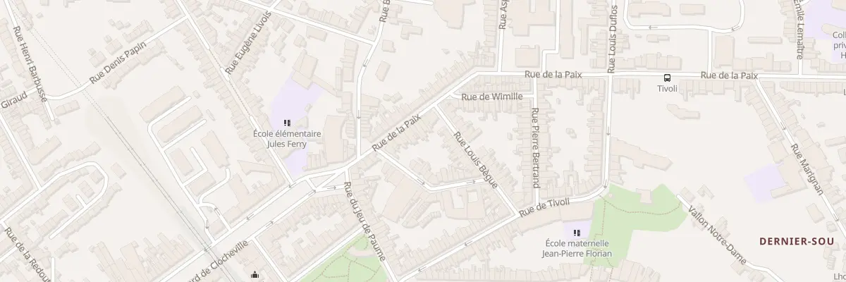 Plan du 18 Rue de la Paix à Boulogne-sur-Mer
