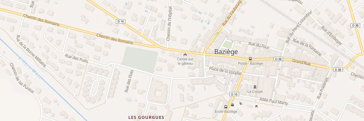 Plan du 101 Gr Grand Rue à Baziège