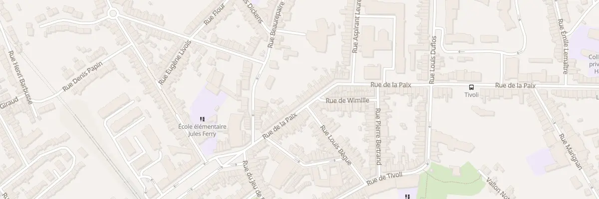 Plan du 27 Rue de la Paix à Boulogne-sur-Mer