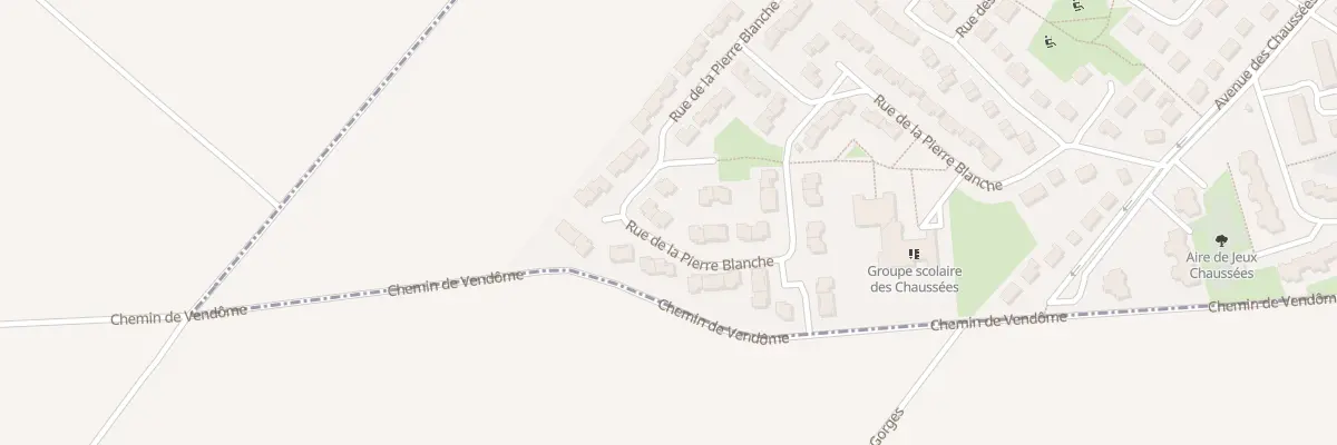 Plan du 40 Rue de la Pierre Blanche à Beaugency