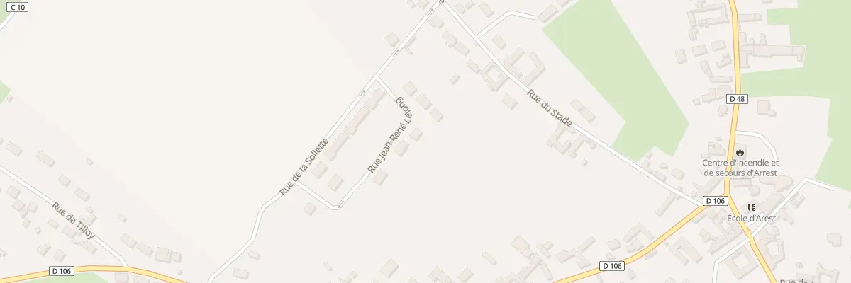 Plan du 20 Rue Jean-René Lelong à Arrest