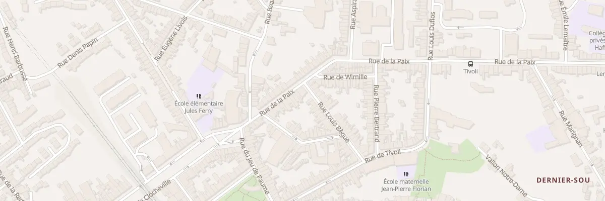Plan du 24 Rue de la Paix à Boulogne-sur-Mer
