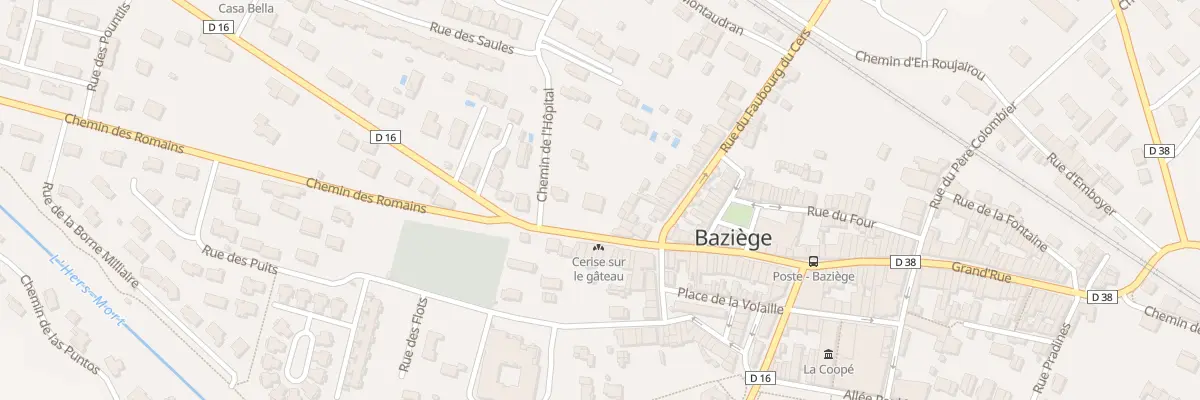 Plan du 84 Grand’ Rue à Baziège