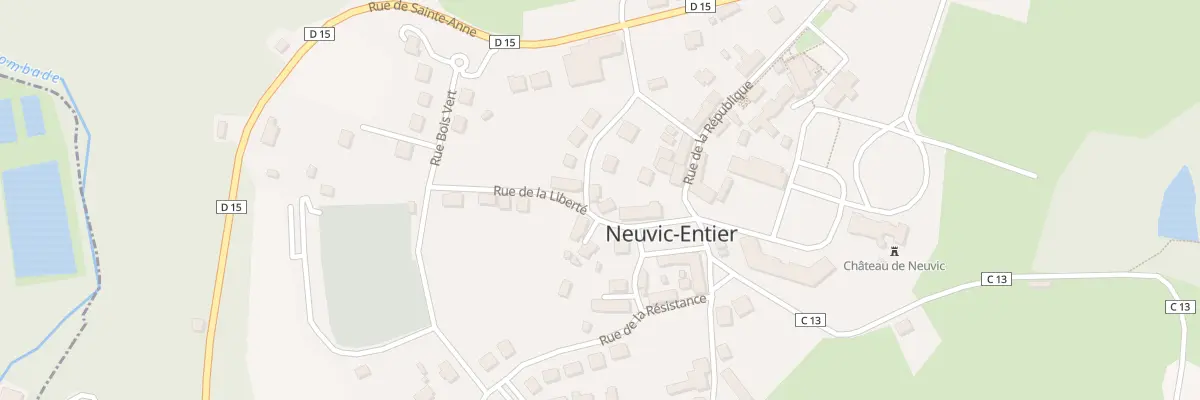 Plan du 2 Rue Jean Jaurès à Neuvic-Entier