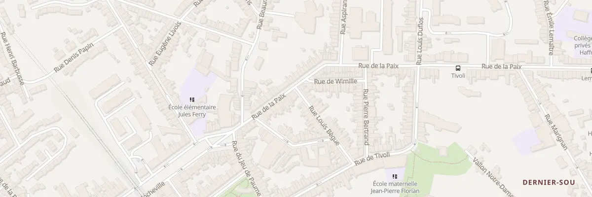 Plan du 26 Rue de la Paix à Boulogne-sur-Mer
