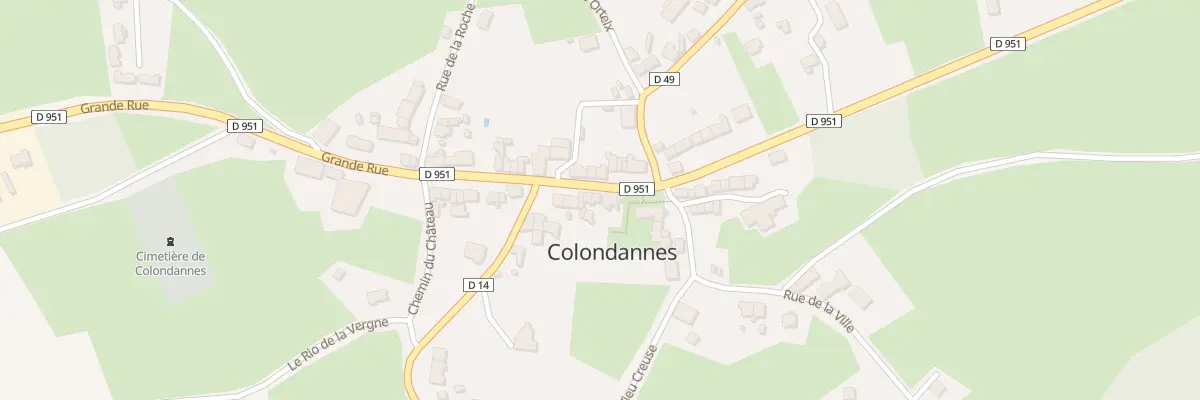Plan du 21 Grande Rue à Colondannes