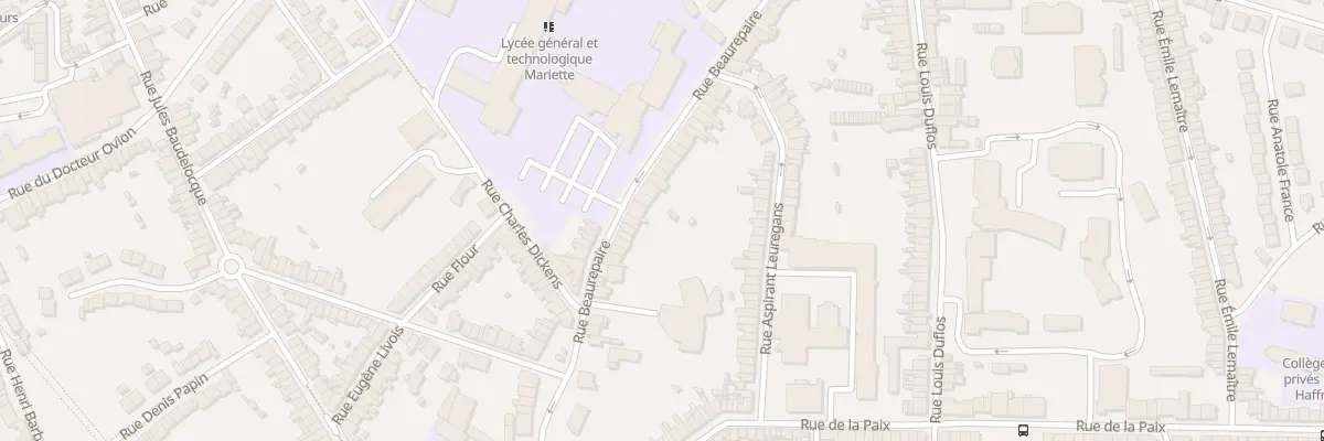 Plan du 58 Rue de Beaurepaire à Boulogne-sur-Mer