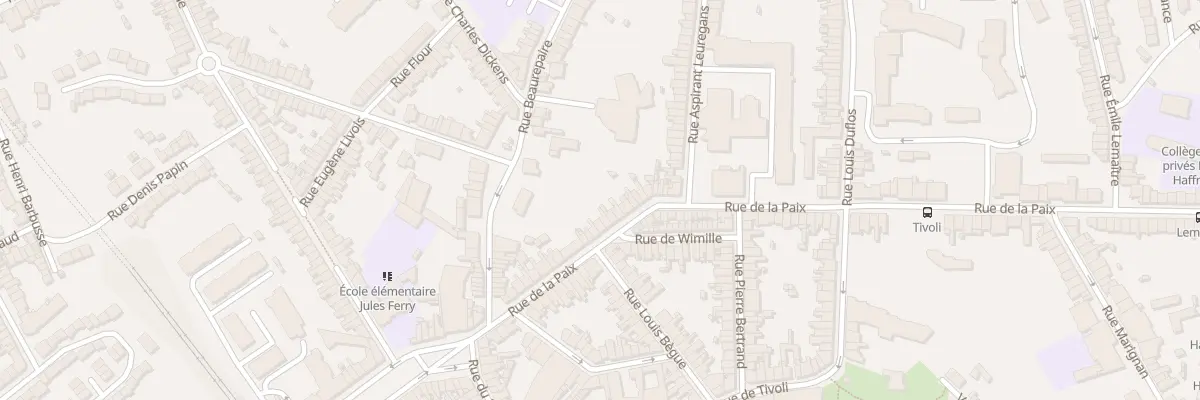 Plan du 37 Rue de la Paix à Boulogne-sur-Mer