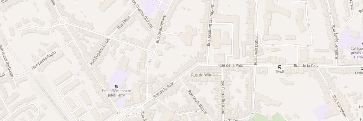 Plan du 39 Rue de la Paix à Boulogne-sur-Mer