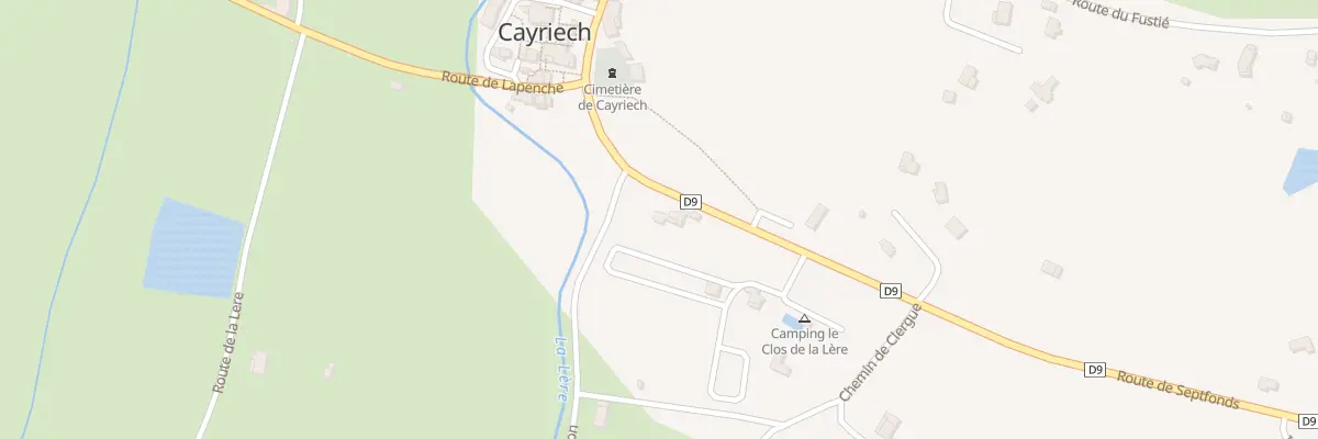 Plan du 5087 Clergue à Cayriech