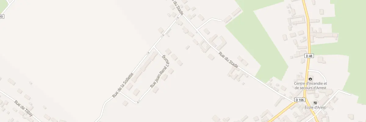 Plan du 24 Rue Jean-René Lelong à Arrest