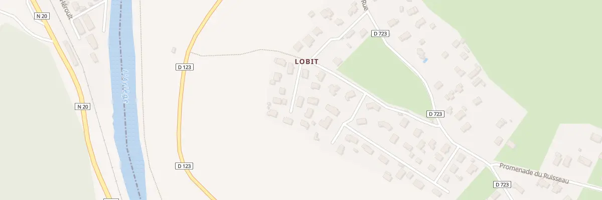 Plan du 13 Qua de Lobit à Ussat