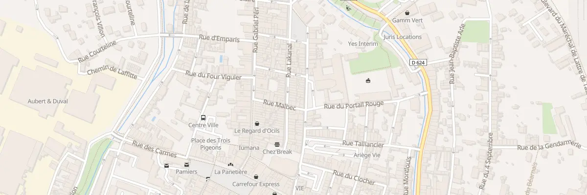 Plan du 30 Rue Lakanal à Pamiers