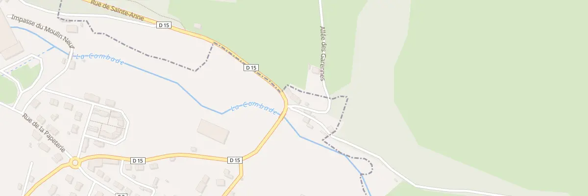 Plan du 2 Pont de La Combade à Châteauneuf-la-Forêt