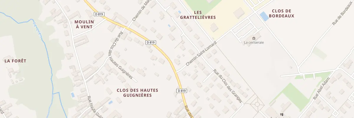 Plan du 52 Rue des Eaux Bleues à Tavers