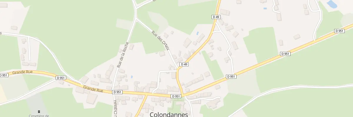 Plan du 3 Rte de Lafat à Colondannes