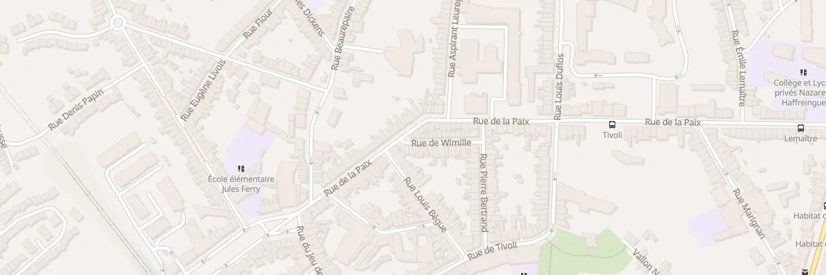 Plan du 28B Rue de la Paix à Boulogne-sur-Mer