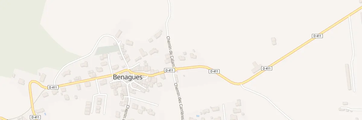 Plan du 2 Che de Calam à Benagues