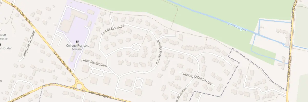 Plan du 13 Rue de la Vesgre à Houdan