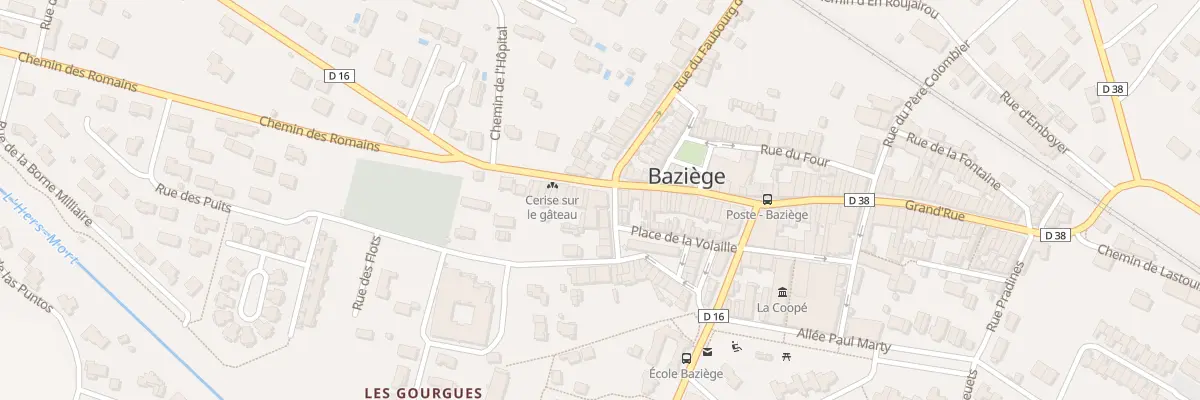 Plan du 483 Gr Grand Rue à Baziège