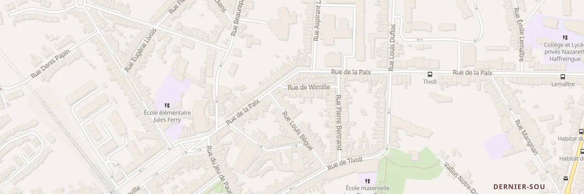 Plan du 6 Rue de Wimille à Boulogne-sur-Mer