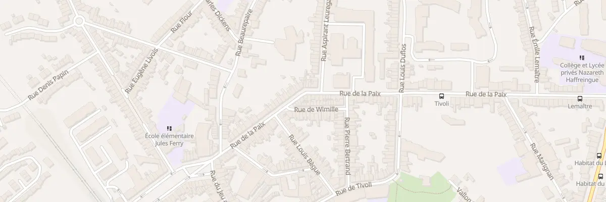 Plan du 34 Rue de la Paix à Boulogne-sur-Mer