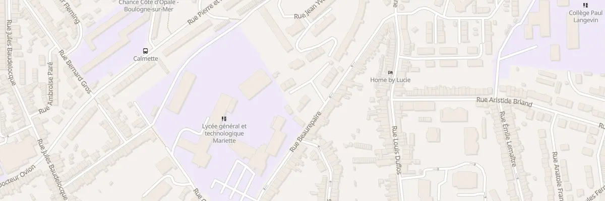Plan du 73 Rue de Beaurepaire à Boulogne-sur-Mer