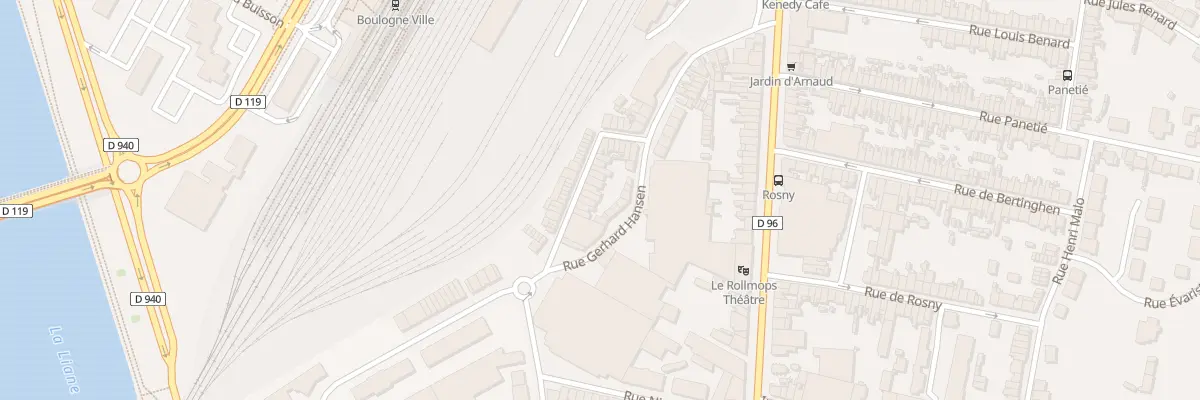 Plan du 22 Rue de la Madeleine à Boulogne-sur-Mer