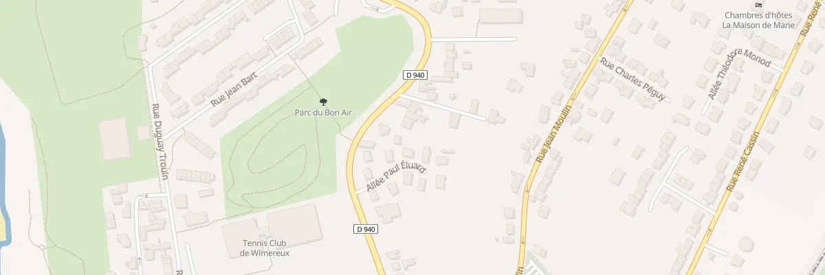 Plan du 54 Av Francois Mitterrand à Wimereux