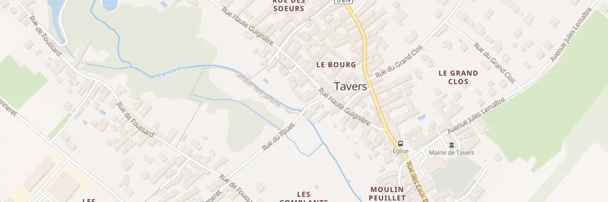 Plan du 13 Rue des Hautes Guignieres à Tavers