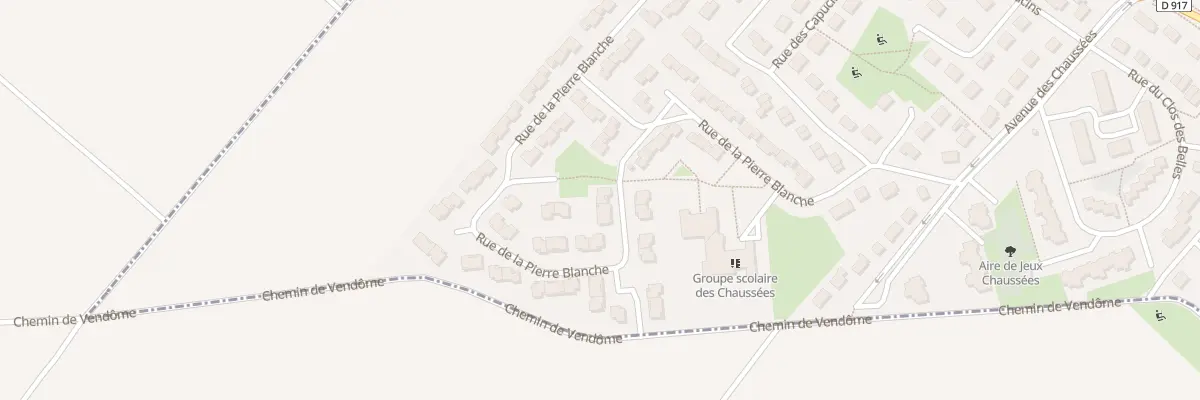 Plan du 28 Rue de la Pierre Blanche à Beaugency