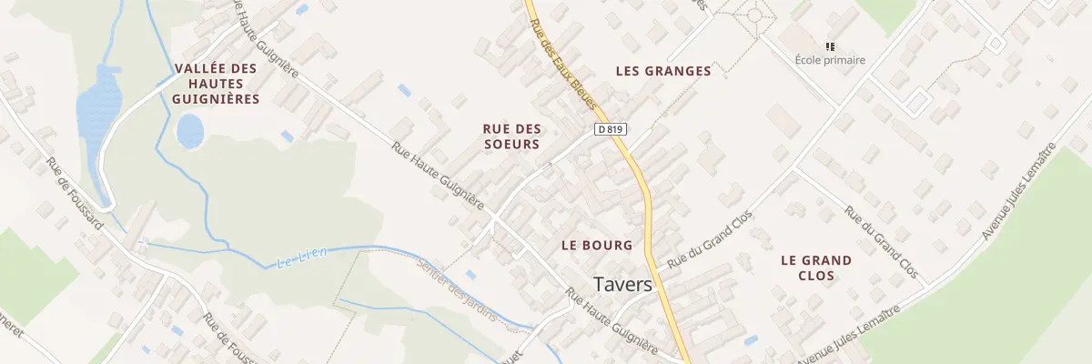 Plan du 5 Rue des Soeurs à Tavers