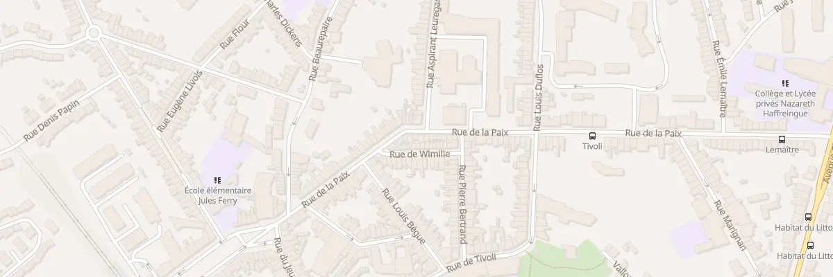 Plan du 40 Rue de la Paix à Boulogne-sur-Mer