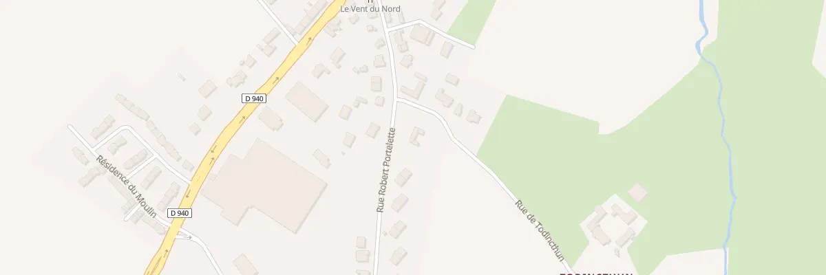 Plan du 190 Rue de Todincthun à Audinghen