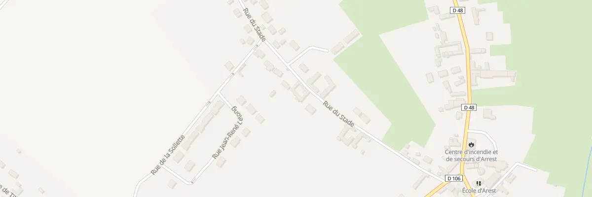 Plan du 5 Rue du Stade à Arrest