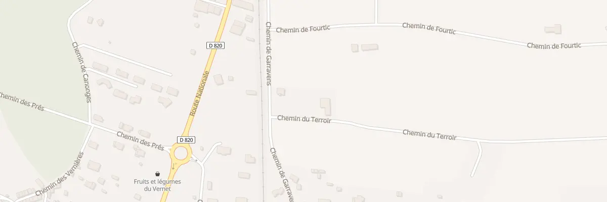 Plan du 1 Che de Garravens au Vernet