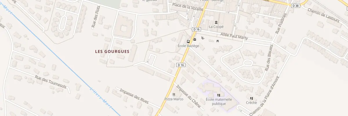 Plan du 208 Av de l’Hers à Baziège