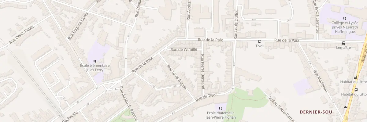 Plan du 14 Rue de Wimille à Boulogne-sur-Mer