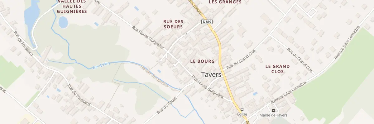 Plan du 14 Rue des Hautes Guignieres à Tavers
