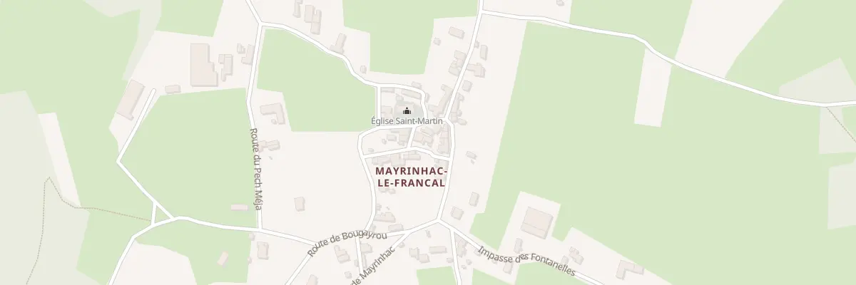 Plan du 5027 Mayrinhac Le Francal à Rocamadour